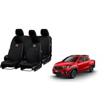 Imagem de Kit Capa de Couro Strada 19-24 Cabine Proteção Total Anti Sujeira - fe