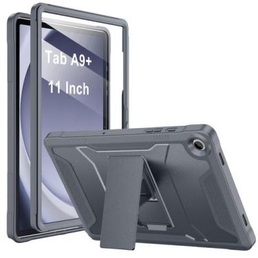 Imagem de Capa para Tablet Soke Galaxy Tab A9 Plus 11" Resistente Cinza