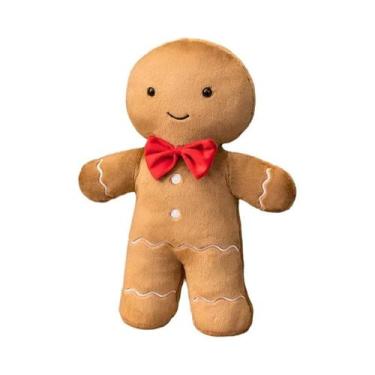 Imagem de Almofada De Pelúcia De Natal Em Formato De Biscoito De Gengibre, Decor