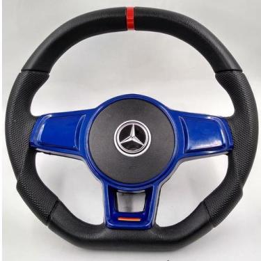 Imagem de Volante Esportivo Azul Caminhão MB 1620/ 709/ 710 711 712 - Mercedes-B
