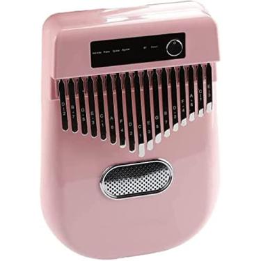 Imagem de Piano De Polegar Eletrônico Kalimba 17 Teclas - Kalimba/Piano/Guitarra/Guitarra Elétrica Quatro Modos De Comutação - Alto-falante Bluetooth Embutido - Função De Acompanhamento,Rosa,Collector88