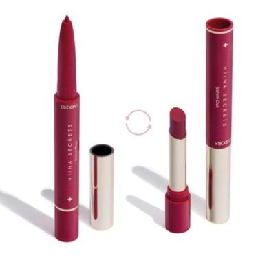 Imagem de Batom Rosa Duo Perfect Match Niina Secrets 1,65g Eudora
