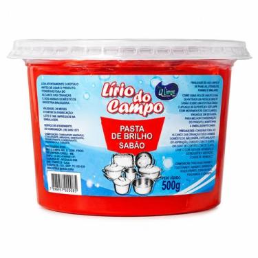 Imagem de Pasta Brilho Lírio do Campo 500g Limpeza e Polimento de Metais