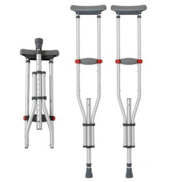 Imagem de Muleta axilar desmontável regulável p/m/g - o par - Hidrolight
