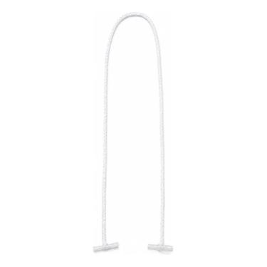 Imagem de Cordão Para Crachá Branco 85cm C/ Ponteira 500 Peças - Tarju