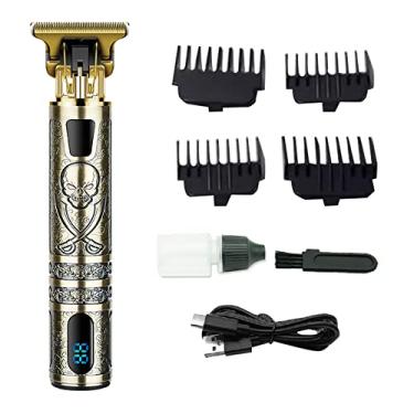 Imagem de Máquina de cortar cabelo para homem, kit de corte de cabelo elétrico Aparador de cabelo recarregável para corte de cabelo e kit de higiene para homem (Color A)