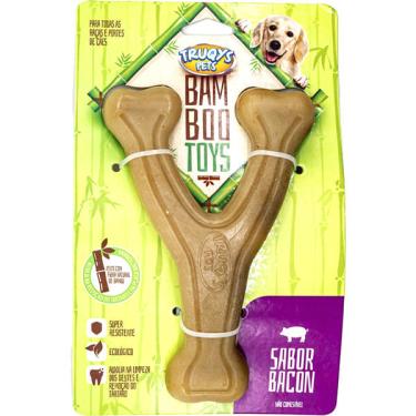 Imagem de Brinquedo Forquilha de Bamboo Natural - Tam. P