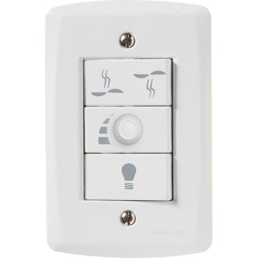 Imagem de Conjunto 4x2 com Variador de Ventilador 220 V Tramontina Lux2 Branco Tramontina