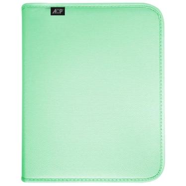 Imagem de Fichário Universitário 4 Argolas Sweet Verde Com Estojo Acp