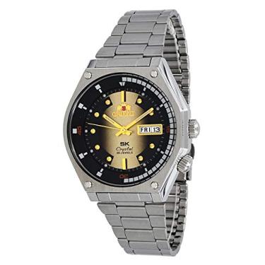 Imagem de Relógio automático masculino Orient RA-AA0B01G19A SK Diver retrô de aço inoxidável com mostrador marrom
