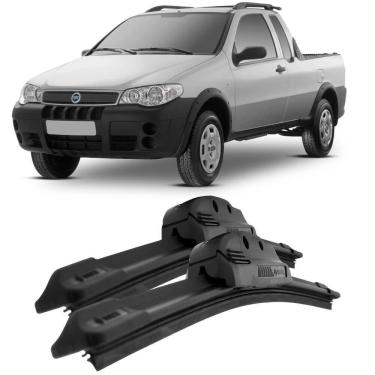 Imagem de Par Palhetas Limpador Parabrisa Strada Aerofit 23  16