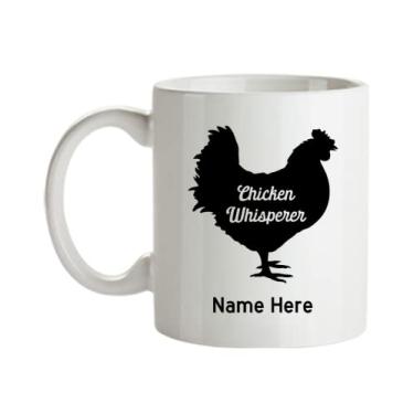 Imagem de Caneca de galinha personalizada, caneca sussurro de galinha, presentes para amantes de galinha, presente para amantes de galinha, ideia de presente de cesta de natal de aniversário para amantes de galinha, caneca de frango personalizada