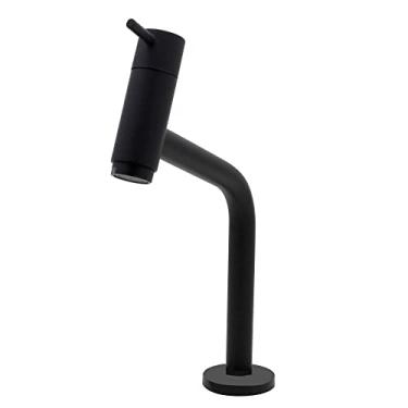 Imagem de Torneira Link Baixa Preta Fosca Banheiro Bancada Mesa Metal