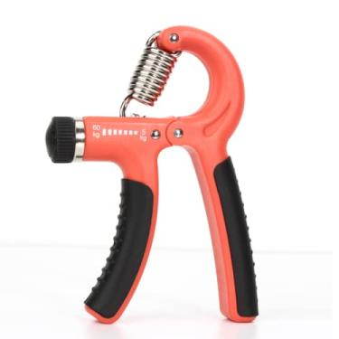 Imagem de Hand Grip Com Mola Ajustável LARANJA 5kg A 60kg Fisioterapia Fortalecimento Antebraço Mãos Punho Exercício Força