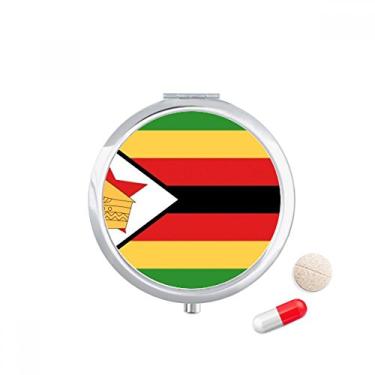 Imagem de Zimbabwe Caixa de armazenamento de medicamentos com bandeira nacional da África