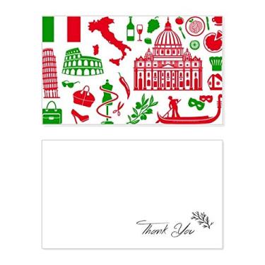 Imagem de Bandeira da Itália Teatro Romano Cartão de agradecimento aniversário aniversário saudações casamento agradecimento