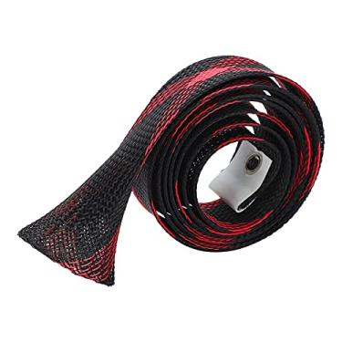 Imagem de Meia Jaqueta para Vara de Pesca Leve Boa Resistência ao Desgaste Protetor de Luvas para Vara de Pesca para Amigos de Pesca para Negócios(Red black)