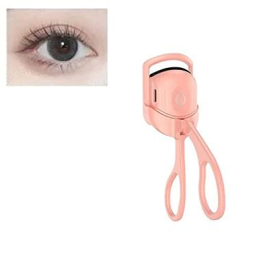 Imagem de Modelador de cílios portátil USB elétrico pente aquecido cílios permanente de longa duração cachos térmico modelador de cílios ferramentas de maquiagem, rosa