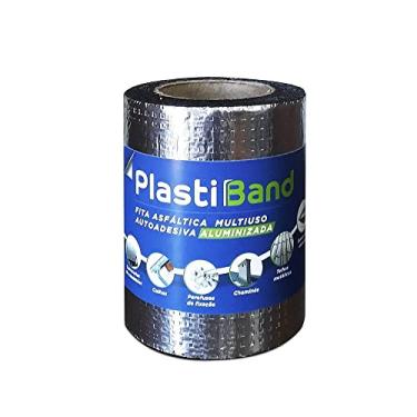 Imagem de Fita Manta Multiuso 15cmx10m Plastiband Prata