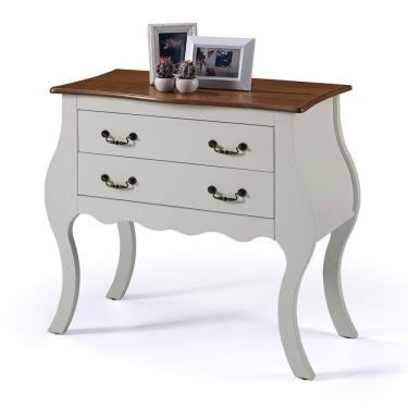 Imagem de Cômoda Bombê Larga Antique 2 Gavetas - M51007 Garapa - Verniz