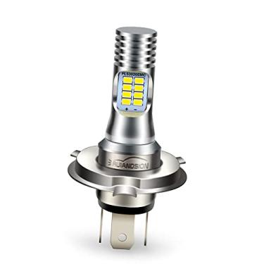 Imagem de Ruiandsion H4 9003 H2B farol de motocicleta LED 10-30V farol de motocicleta farol alto baixo super brilhante lâmpada de substituição para chipset DRL branco 6000K 3020 16SMD