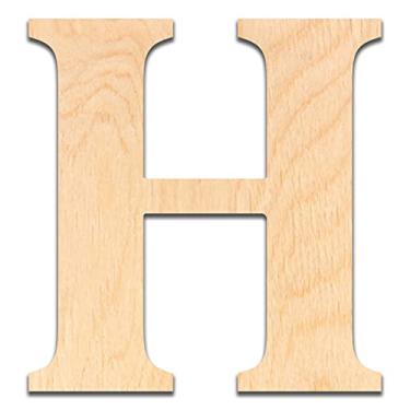 Imagem de Letra de madeira A – 15 cm de altura x 14 cm de largura x 0,6 cm de espessura – Corte de compensado de bétula e pronto para pintura ou decoração. Para decoração de casa, placas de escritório ou decorações de festa.