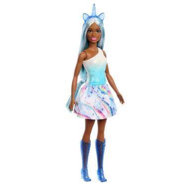 Imagem de Barbie Fantasia Saias de Unicórnio de Sonho Azul - Mattel