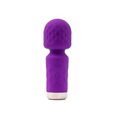 Imagem de Vibrador Massageador Clitóris Feminino Mini Varinha Portátil e Discreto Cabeça Flexivel Recarregável Cores Variadas.