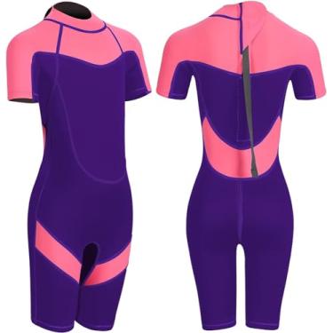 Imagem de Roupa de mergulho infantil FLEXEL para meninos e meninas 2 mm 3 mm, roupa de mergulho completa para adolescentes, roupa de neoprene para mergulho com snorkel