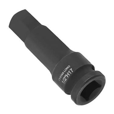 Imagem de Auniwaig Soquete Allen Bit de 1/2 polegada 17 mm/soquete de impacto hexagonal H17, aço molibdênio cromado, acabamento fosfato preto