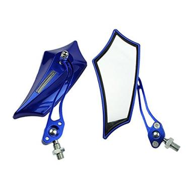 Imagem de ESUPPORT Azul Universal Motocicleta Motocicleta Bicicleta 8 mm 10 mm Espelho Lateral Retrovisor Lateral Scooter ATV