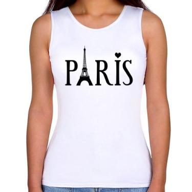 Imagem de Regata Feminina Paris Torre Eiffel - Foca Na Moda
