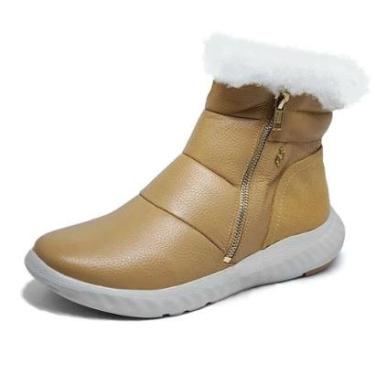 Imagem de Bota Feminina Inverno Pelinhos Casual Conforto Usaflex-Feminino