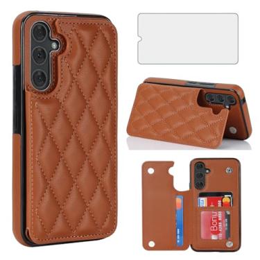 Imagem de Asuwish Capa de telefone para Samsung Galaxy A14/M14 5G capa carteira com protetor de tela de vidro temperado e couro RFID suporte para cartão de crédito suporte acessórios para celular A 14 4G 14A
