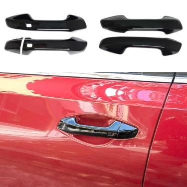 Imagem de AOKIO Acabamento da tampa da maçaneta externa preta brilhante para acessórios Kia Seltos 2021 2022 2023 2024 (para direção à esquerda)