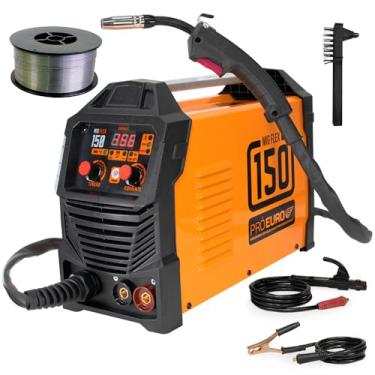 Imagem de Máquina Inversora de Solda MIG/TIG/MMA 150a Bivolt Multiprocesso Flex Sem Gás Mais Rolo de Arame MIG 0,8mm de 1kg - Pró Euro