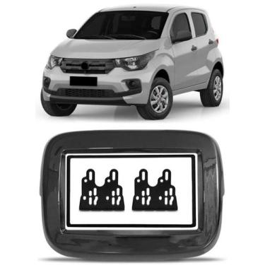 Imagem de Moldura Painel 2 Din 7 Polegadas Fiat Mobi Black Piano - Autoplast, Bl