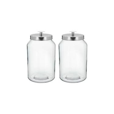 Imagem de Kit 2 Potes Vidro Porta Mantimentos 4L Home & Co - Home&Co