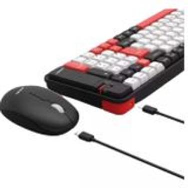 Imagem de Kit Teclado Mouse Sem Fio Recarregável Bluetooth Tablet/Notebook - Dur