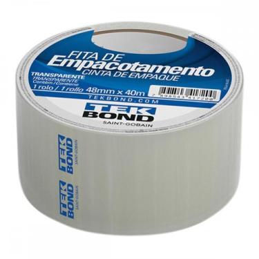 Imagem de Fita Embal Tekbond 48X40Mm Transp - Kit C/4 Unidades