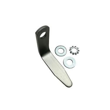 Imagem de Zeluga 10-166 1/10.2 cm Gancho em forma de L para pistolas de pregos com encaixe de ar NPT de 1/10.2 cm com arruela de dentes e arruelas planas