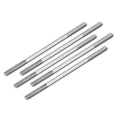 Imagem de uxcell Conector de haste de aço inoxidável M2 x 45 mm, para barco, carro, avião, helicóptero, 5 peças
