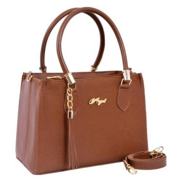 Imagem de Bolsa Feminina Tote Média Transversal - Aryel, Marrom