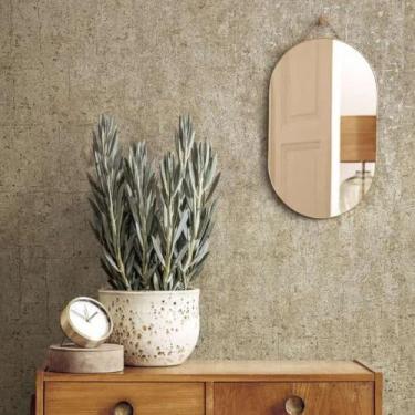 Imagem de Papel de Parede Ivy Cimento Queimado Marrom 680130 - NOVAMUR