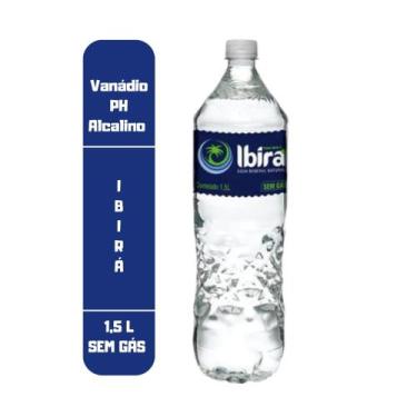 Imagem de Água Mineral Ibira Sem Gás Ph 10,24 + Vanádio Kit com 6 Unid x 1,5 Lit