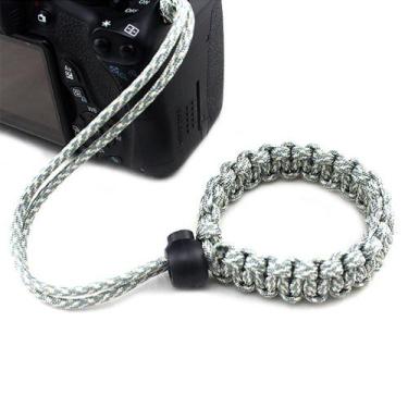 Imagem de Alça De Pulso P/ Câmeras Fotográficas Hand Wrist Strap Cinza Camuflado