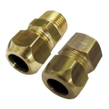 Imagem de 2 Adaptadores Macho E Fêmea P/ Fogão E Regulador Conversão - USICON