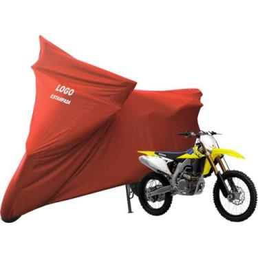 Imagem de Capa Para Proteger Moto Suzuki RM 250 Postagem Imediata - Mz, Vermelha