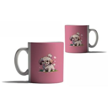 Imagem de Caneca Personalizada Presente Cachorros Raças Shitzu Fofos - Enjoy Sho