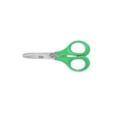 Imagem de Tesoura Escolar 13cm Aço Inox Pontas Arredondadas Tons Pastel Tris, VE